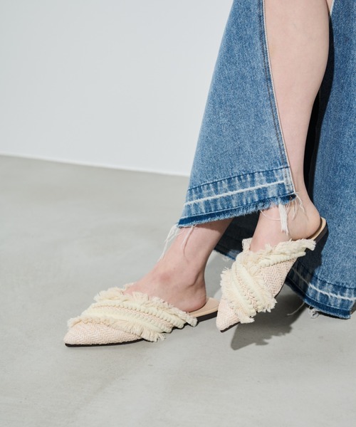 paravion（パラビオン）の「ジュートフリンジミュール（サンダル・レディース・アイボリー・SMALL/MEDIUM/LARGE）」の6枚目の写真