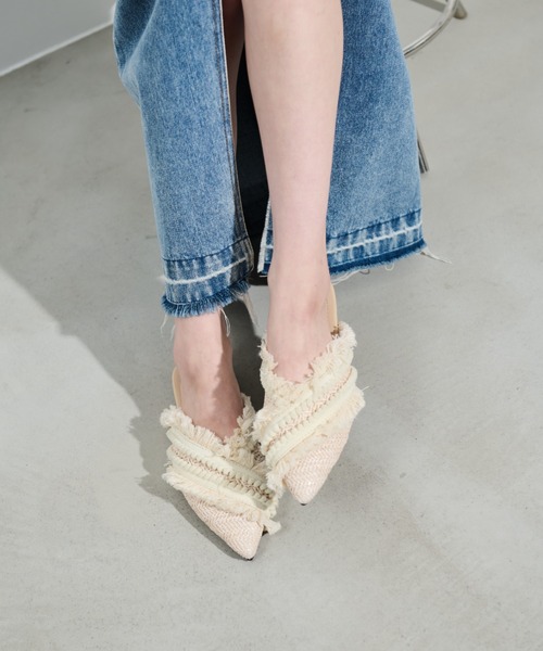 paravion（パラビオン）の「ジュートフリンジミュール（サンダル・レディース・アイボリー・SMALL/MEDIUM/LARGE）」の9枚目の写真