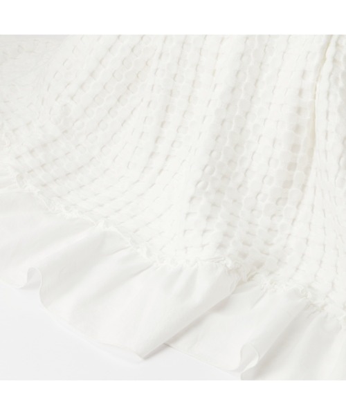 ワッフルケット　ホワイト Amazon.co.jp: 公式 三井毛織 8周年感謝還元商品/春夏用 洗える