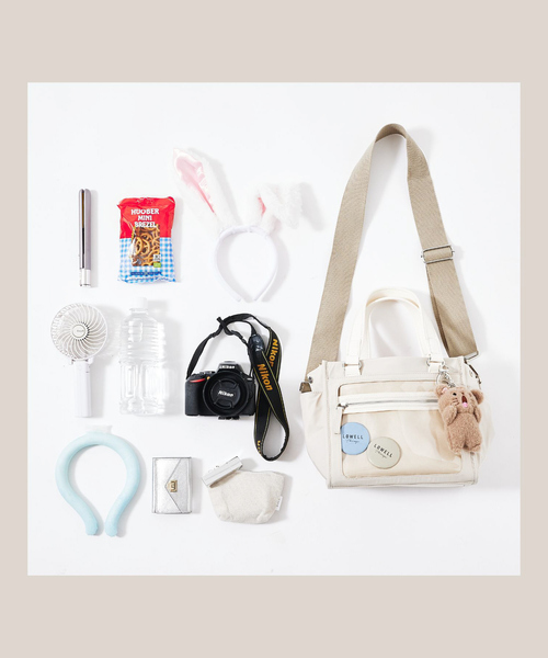 LOWELL things（ロウェル　シングス）の「【推し活】オシゴトミニトートバッグ/推し活バッグ（ショルダーバッグ・レディース・アイボリー/ブラック・フリー）」の21枚目の写真