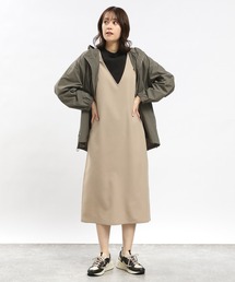 GLOBAL WORK Smile Seed Store | リネンライクVネックワンピース/977015(ワンピース)