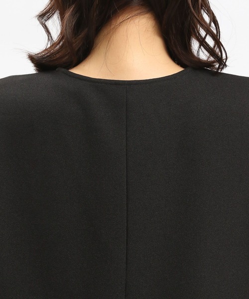GLOBAL WORK Smile Seed Store（グローバルワーク スマイルシードストア）の「リネンライクVネックワンピース/977015（ワンピース・レディース・ベージュ/ブラック・MEDIUM/SMALL/X-LARGE/LARGE）」の13枚目の写真