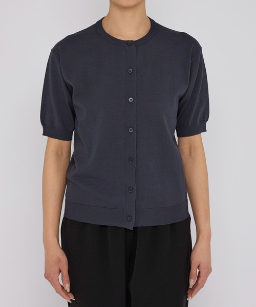 BARNYARDSTORM（バンヤードストーム）の「BARNYARDSTORM / 半袖カーディガン / ハンドウォッシャブル（カーディガン/ボレロ・レディース・ベージュ/ネイビー/グリーン・1/0）」の17枚目の写真