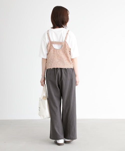 n'OrLABEL(ノアールレーベル)の「ワイドストレートパンツ(その他パンツ・レディース・ナチュラル/チャコール・2/1)」の8枚目の写真