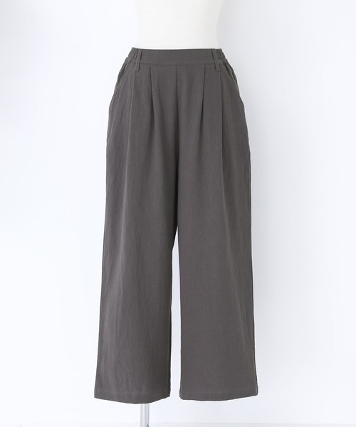 n'OrLABEL(ノアールレーベル)の「ワイドストレートパンツ(その他パンツ・レディース・ナチュラル/チャコール・2/1)」の12枚目の写真