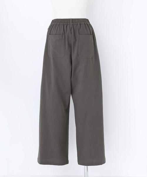 n'OrLABEL(ノアールレーベル)の「ワイドストレートパンツ(その他パンツ・レディース・ナチュラル/チャコール・2/1)」の4枚目の写真