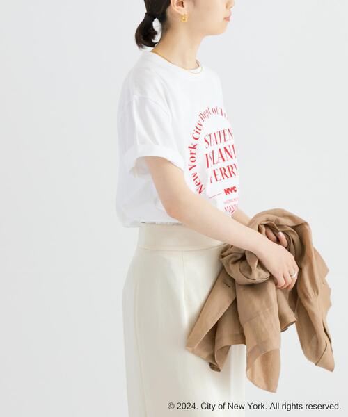 GOOD ROCK SPEED（グッドロックスピード）の「GOOD ROCK SPEED　NYC サークルロゴTシャツ（Tシャツ/カットソー・レディース・ホワイト/グレー・FREE）」の6枚目の写真