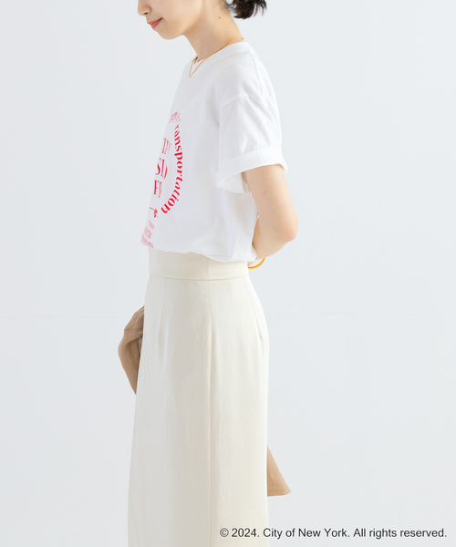 GOOD ROCK SPEED（グッドロックスピード）の「GOOD ROCK SPEED　NYC サークルロゴTシャツ（Tシャツ/カットソー・レディース・ホワイト/グレー・FREE）」の7枚目の写真