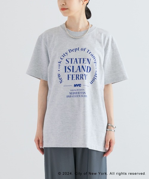 GOOD ROCK SPEED（グッドロックスピード）の「GOOD ROCK SPEED　NYC サークルロゴTシャツ（Tシャツ/カットソー・レディース・ホワイト/グレー・FREE）」の16枚目の写真