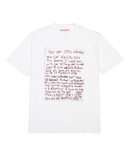 RICHARDSON(リチャードソン)の「【Richardson/リチャードソン】 Editors Letter Tee A11「Editors Letter」ショートスリーブTシャツ(Tシャツ/カットソー・メンズ・ホワイト・XL/M/L/S)」の2枚目の写真