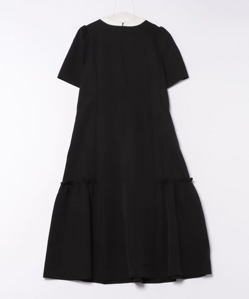 Prima Scherrer(プリマシェレル)の「配色リボン リラックス ストレッチ ワンピース 半袖 Prima Scherrer(ワンピース・レディース・ホワイト/ピンク/ブラック・S/M)」の10枚目の写真