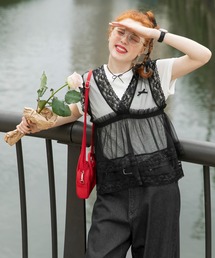 BONLECILL | チュールランジェリーレースビスチェ(ベスト)