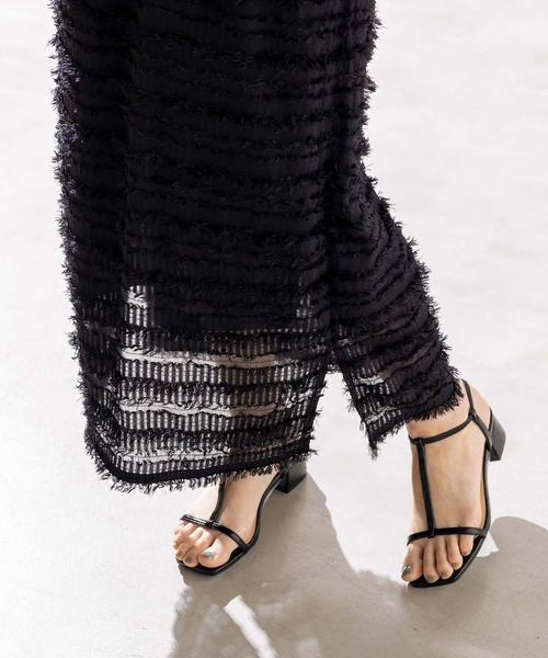 Gready Brilliant（グレディブリリアン）の「Ｔ字ストラップサンダル（サンダル・レディース・ブラック/シルバー・36/37/38）」の8枚目の写真