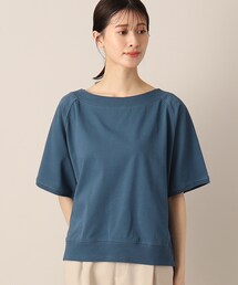 Dessin（デッサン）の「【接触冷感・洗える】リブ付きカジュアルカットソー（Tシャツ/カットソー・レディース）」