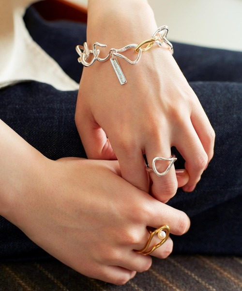 Nothing And Others(ナッシングアンドアザーズ)の「「Nothing And Others/ナッシングアンドアザーズ」Hook chain Bracelet(ブレスレット・レディース・マルチ/シルバー・FREE)」の13枚目の写真