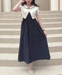 an another angelus | ジャケット付きドットキャミワンピース(ワンピース)