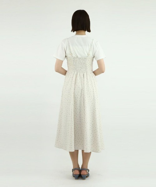 an another angelus（アンアナザーアンジェラス）の「ジャケット付きドットキャミワンピース/ananotherangelus（ワンピース・レディース・ホワイト×ブルー/ブラック×ホワイト・FREE）」の20枚目の写真