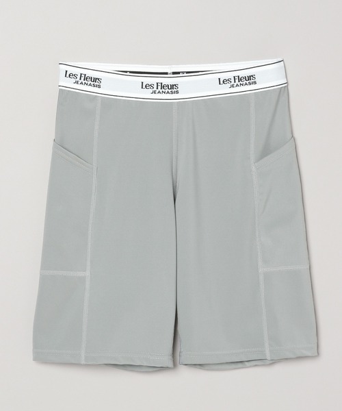 JEANASIS（ジーナシス）の「【Les Fleurs】ロゴゴムハーフレギンス/127711（レギンス/スパッツ・レディース・ブラック/ブルーパープル/グレー・LARGE/MEDIUM）」の3枚目の写真