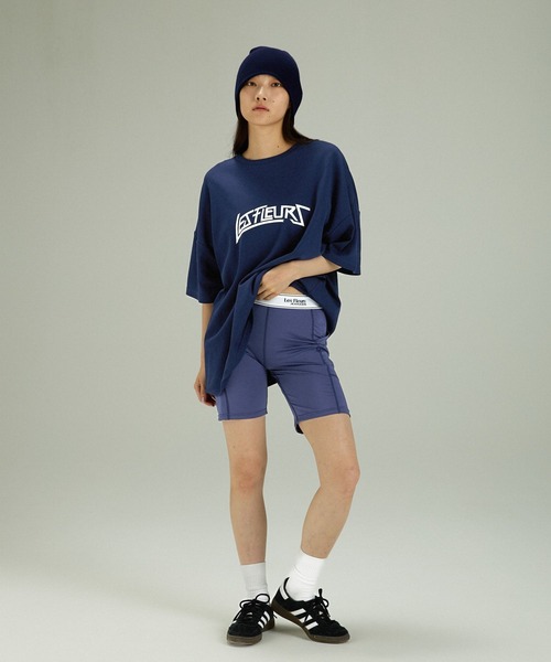 JEANASIS（ジーナシス）の「【Les Fleurs】ロゴゴムハーフレギンス/127711（レギンス/スパッツ・レディース・ブラック/ブルーパープル/グレー・LARGE/MEDIUM）」の16枚目の写真