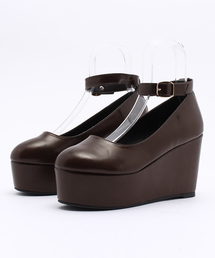 PUNYUS | ストラップウエッジパンプス(パンプス)