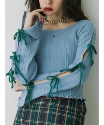 jouetie | ラメリボンニットトップス(ニット/セーター)