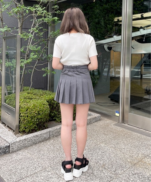 one way（ワンウェイ）の「カットアウトリブニット（ニット/セーター・レディース・ブラウン/ホワイト/エメラルド/ブラック/グレー・FREE）」の13枚目の写真