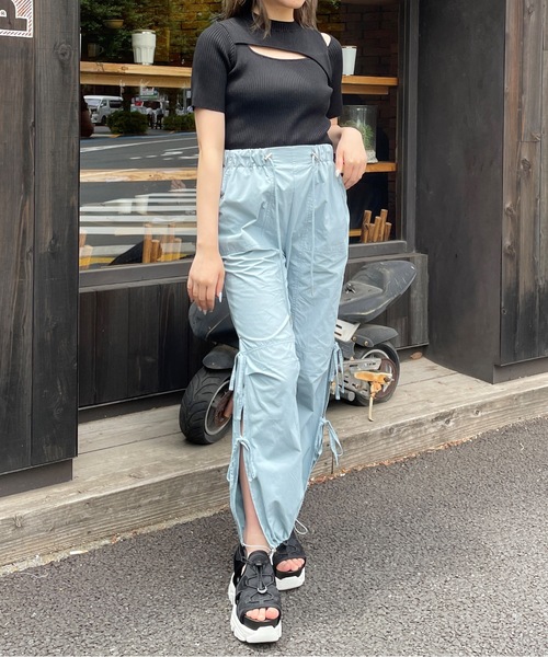 one way（ワンウェイ）の「カットアウトリブニット（ニット/セーター・レディース・ブラウン/ホワイト/エメラルド/ブラック/グレー・FREE）」の18枚目の写真