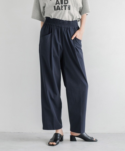 LOWRYS FARM（ローリーズファーム）の「キノウワイドテーパードパンツ 110324（その他パンツ・レディース・ネイビー/ベージュ/ブラック・FREE）」の3枚目の写真