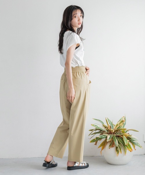 LOWRYS FARM（ローリーズファーム）の「キノウワイドテーパードパンツ 110324（その他パンツ・レディース・ネイビー/ベージュ/ブラック・FREE）」の6枚目の写真