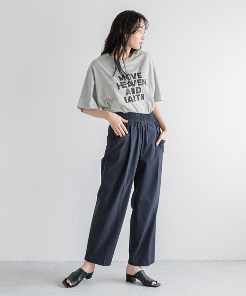 LOWRYS FARM（ローリーズファーム）の「キノウワイドテーパードパンツ 110324（その他パンツ・レディース・ネイビー/ベージュ/ブラック・FREE）」の9枚目の写真