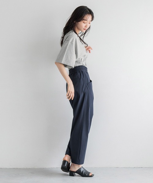 LOWRYS FARM（ローリーズファーム）の「キノウワイドテーパードパンツ 110324（その他パンツ・レディース・ネイビー/ベージュ/ブラック・FREE）」の10枚目の写真