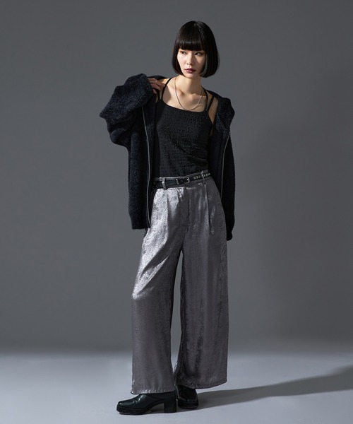 Ellno de Mavie(エルノデメヴィ)の「サテンタックパンツ(その他パンツ・レディース・シルバー/ブラウン系その他・FREE)」の2枚目の写真