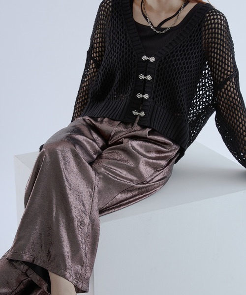 Ellno de Mavie(エルノデメヴィ)の「サテンタックパンツ(その他パンツ・レディース・シルバー/ブラウン系その他・FREE)」の13枚目の写真