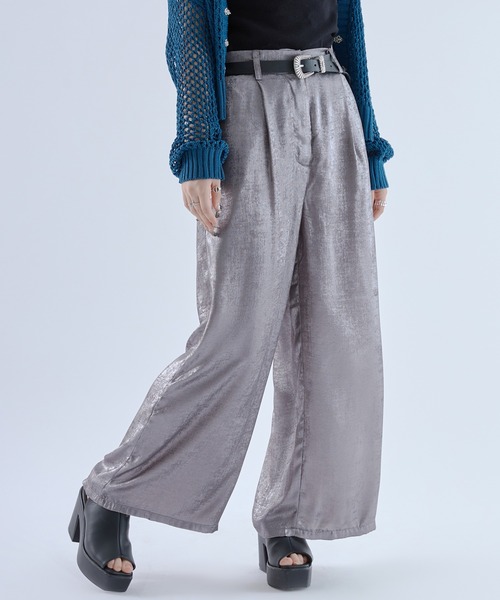 Ellno de Mavie(エルノデメヴィ)の「サテンタックパンツ(その他パンツ・レディース・シルバー/ブラウン系その他・FREE)」の21枚目の写真