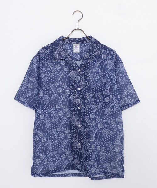 JEMORGAN（ジェーイーモーガン）の「『JEMORGAN LONG JOHNS/ジェーイーモーガンロングジョーンズ』メッシュ総柄プリントオープンカラーシャツ 半袖（シャツ/ブラウス・メンズ・E/D/A・L/M）」の19枚目の写真