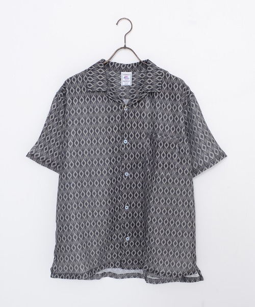 JEMORGAN（ジェーイーモーガン）の「『JEMORGAN LONG JOHNS/ジェーイーモーガンロングジョーンズ』メッシュ総柄プリントオープンカラーシャツ 半袖（シャツ/ブラウス・メンズ・E/D/A・L/M）」の20枚目の写真