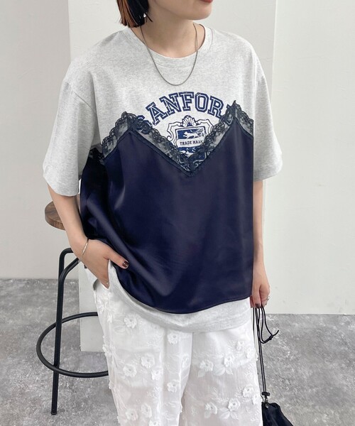 セール】ビスチェリメイク風Tシャツ（Tシャツ/カットソー）｜fredy