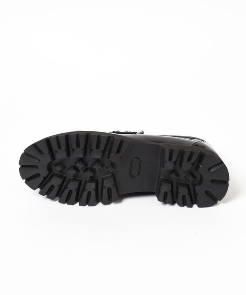 BAYFLOW（ベイフロー）の「[かかとクッション入り]厚底スタッズローファー（ローファー・レディース・ブラウン/ブラック・MEDIUM/LARGE）」の8枚目の写真