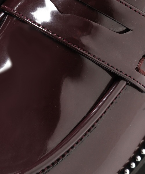 BAYFLOW（ベイフロー）の「[かかとクッション入り]厚底スタッズローファー（ローファー・レディース・ブラウン/ブラック・MEDIUM/LARGE）」の17枚目の写真