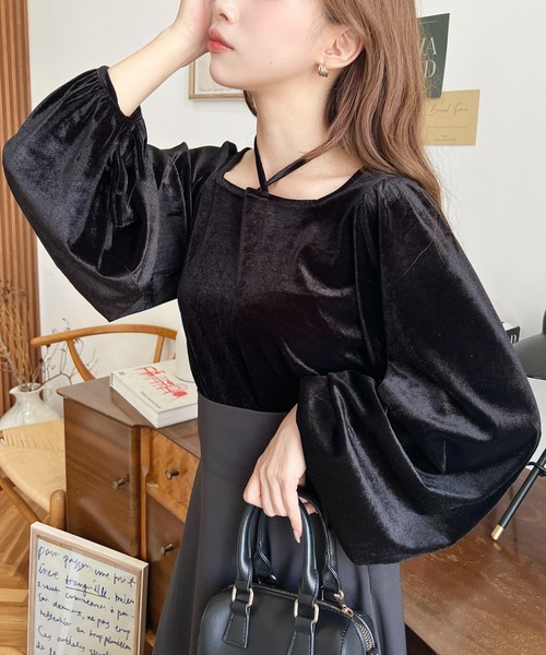 ベロアプルオーバー　Mサイズ ベロア ロングスリーブプルオーバー｜トゥモローランド 公式通販