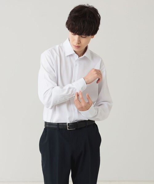 B:MING by BEAMS（ビーミングバイビームス）の「SMART TECH(R) オックスフォード レギュラーカラー シャツ（シャツ/ブラウス・メンズ・ホワイト・X-LARGE/MEDIUM/LARGE）」の4枚目の写真
