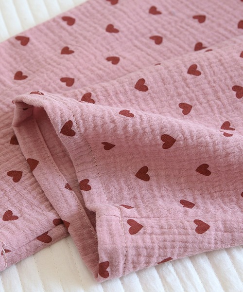 DAY CLOSET（デイ クローゼット）の「レディース 小粒ハートのコットンルームウェアパンツ（ルームウェア/パジャマ・レディース・ブルー/クリーム/パープル/ピンク・M/L/XL）」の10枚目の写真