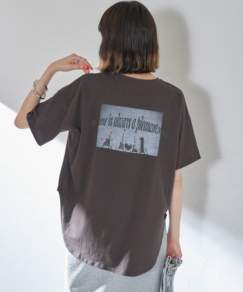 【セール】バンドバックプリント半袖Tシャツ（Tシャツ/カットソー）｜each（イーチ）