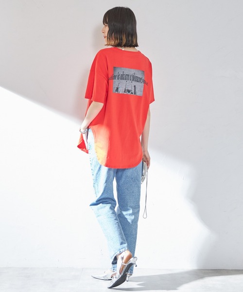 バンドバックプリント半袖Tシャツ（Tシャツ/カットソー）｜each