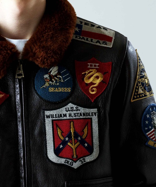 AVIREX（アヴィレックス）の「GOAT G-1 TOP GUN / ゴート G-1 トップガン / AVIREX / アヴィレックス（ミリタリージャケット・メンズ・ブラウン・42/44/40/38/36/46）」の10枚目の写真