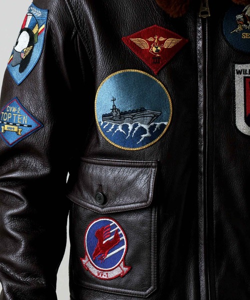 AVIREX（アヴィレックス）の「GOAT G-1 TOP GUN / ゴート G-1 トップガン / AVIREX / アヴィレックス（ミリタリージャケット・メンズ・ブラウン・42/44/40/38/36/46）」の11枚目の写真