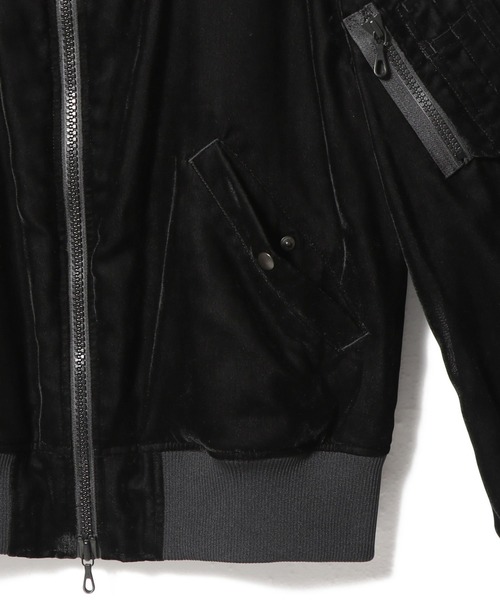 onegravity（ワングラビティ）の「onegravity / シアーベルベットMA-1ブルゾン（MA-1・メンズ・ブラック・LARGE/MEDIUM）」の6枚目の写真