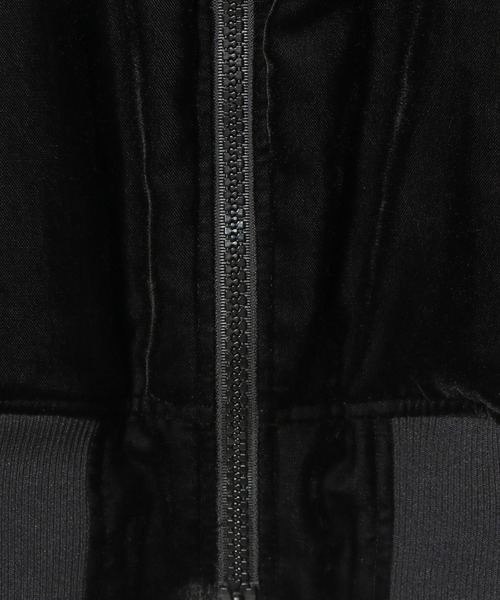 onegravity（ワングラビティ）の「onegravity / シアーベルベットMA-1ブルゾン（MA-1・メンズ・ブラック・LARGE/MEDIUM）」の7枚目の写真