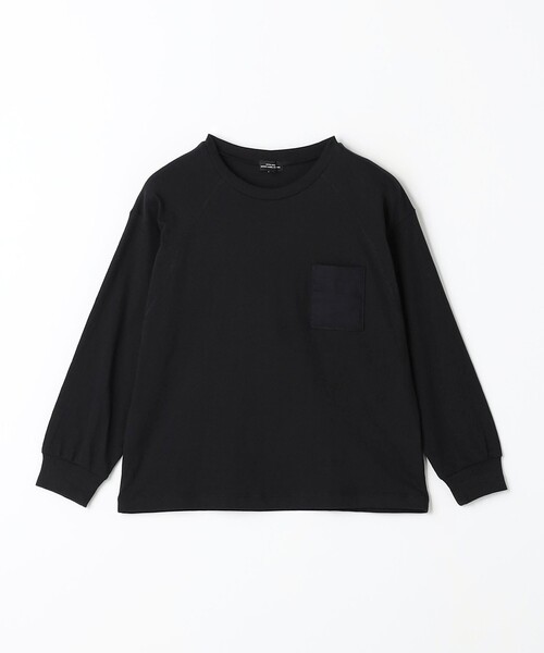 green label relaxing(グリーンレーベルリラクシング)の「TJ 天竺 ポケット ロングスリーブ / キッズ 100cm-130cm(Tシャツ/カットソー・キッズ・ブラック/オレンジ系その他/ケリーグリーン/ベージュ・100cm/130cm/110cm/120cm)」の14枚目の写真