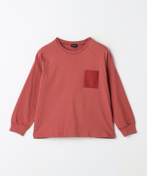 green label relaxing(グリーンレーベルリラクシング)の「TJ 天竺 ポケット ロングスリーブ / キッズ 100cm-130cm(Tシャツ/カットソー・キッズ・ブラック/オレンジ系その他/ケリーグリーン/ベージュ・100cm/130cm/110cm/120cm)」の6枚目の写真